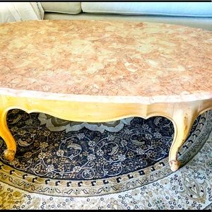 Gorgeous one of a kind marble coffee table